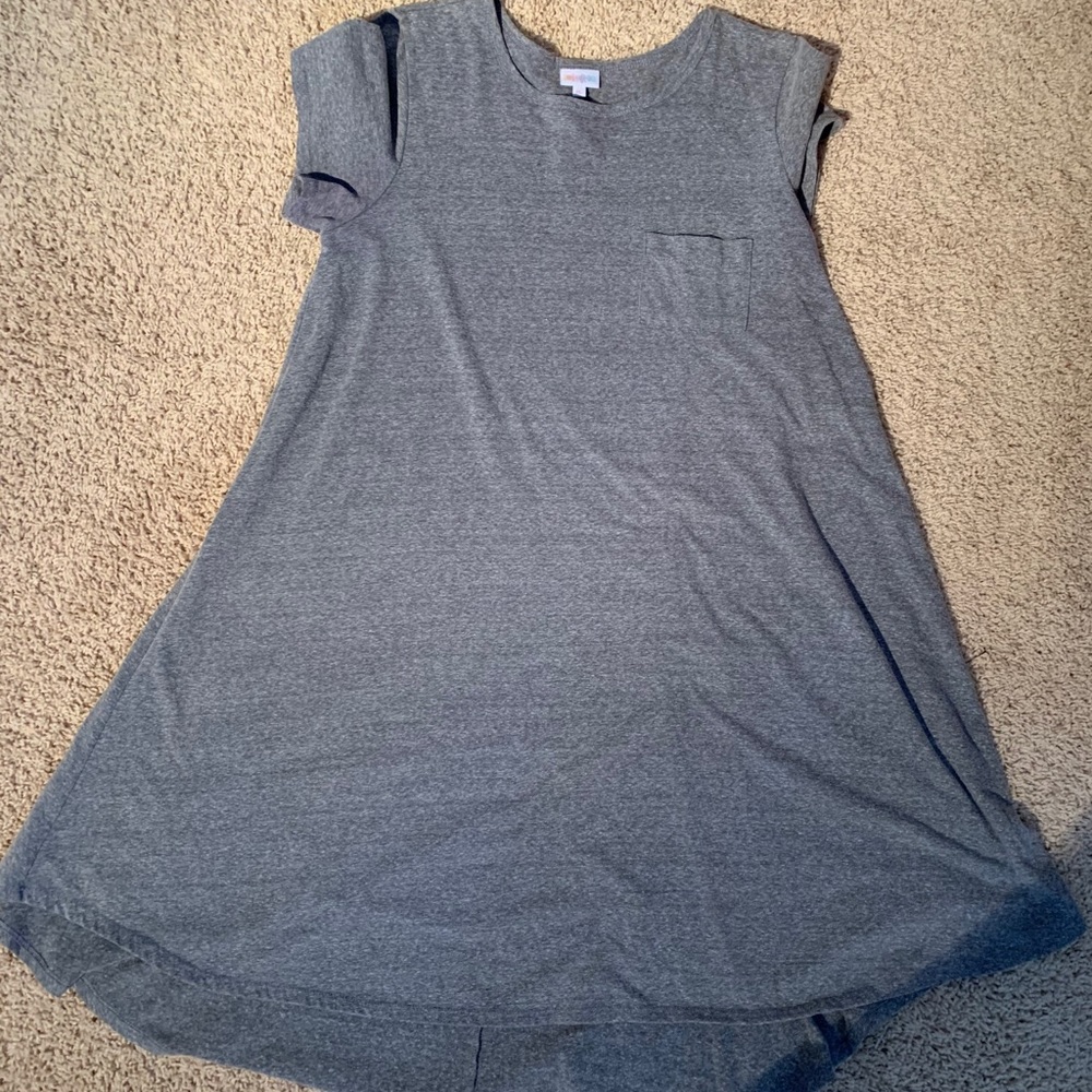grey t-shirt dress